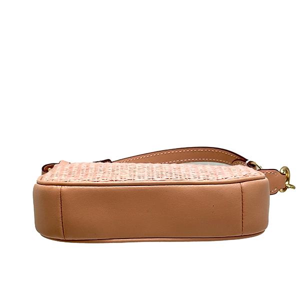 COACH 国内発送 コーチ ポーチ レディース 小物 ストロー レザー