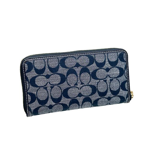 COACH 長財布 ジクネチャー デニム ウォレット 公式】COACH – コーチ | アコーディオン ジップ ウォレット