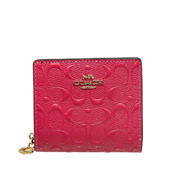 コーチ 財布 レディース COACH 折り財布 シグネチャー レザー スナップ