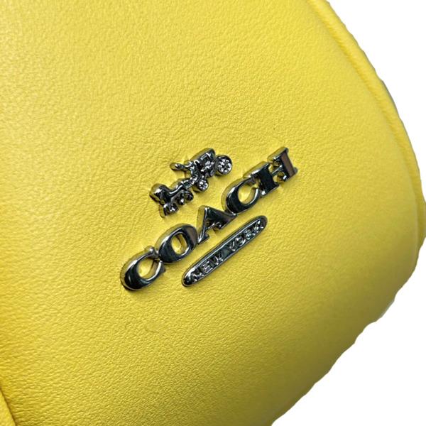新品 未使用COACH コーチ ショルダーバッグ レザー キルティング イエロー COACH（コーチ） 国内発送 バッグ レディース ショルダーバッグ