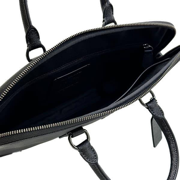 COACH　ビジネスバック　黒　レザー COACH コーチ シグネチャー 2WAY ビジネスバッグ レザー