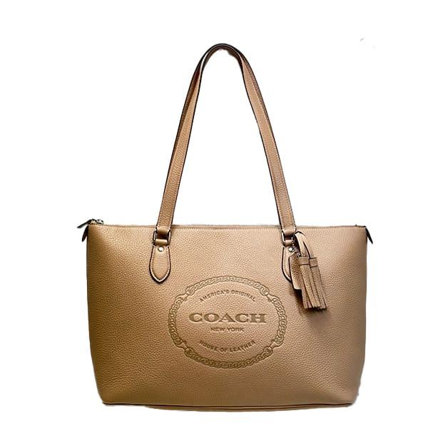 コーチ バッグ レディース COACH トートバッグ レザー コーチ ヘリテージ ギャラリー トート CM086 SV/TP トープ｜purely｜02