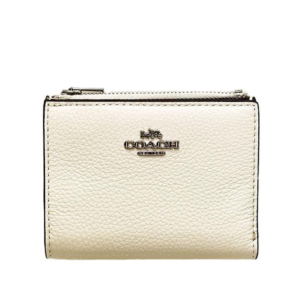 COACH 国内発送 コーチ 財布 レディース 折り財布 ぺブル レザー