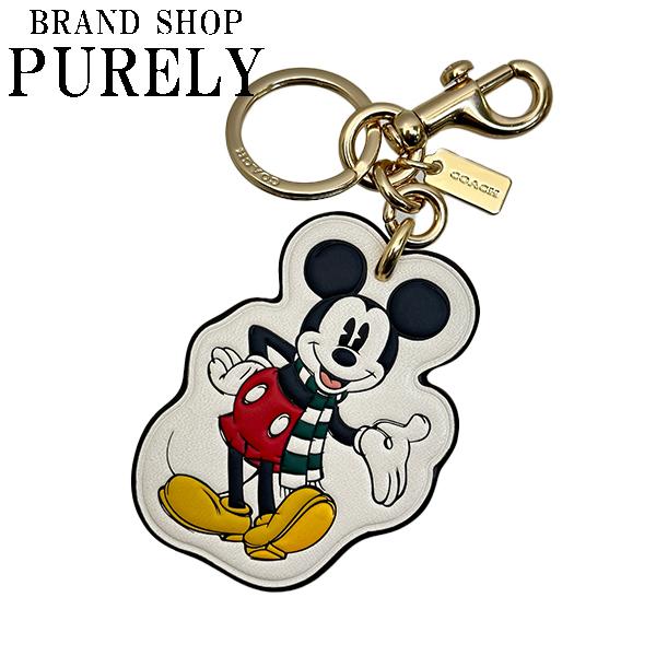 希少COACH×Disney コラボ ミッキーマウス バッグチャームキーホルダー COACH（コーチ） 国内発送 キーホルダー レディース 小物DISNEY×COACH