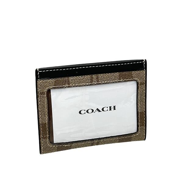 コーチ COACH パスケース レディース メンズ 小物 シグネチャー スリム ID カード ケース CQ031 QBTN2 タン｜purely｜03