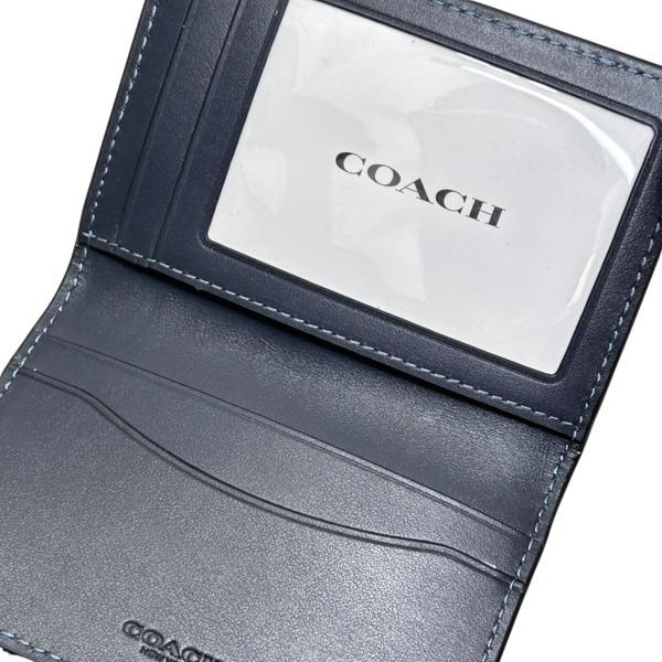 コーチ 財布 メンズ COACH 折り財布 クロコダイル レザー ID ウォレット カードケース CR379 QBBHP ミッドナイトネイビー｜purely｜06