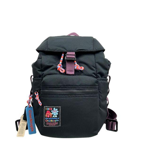 国内発送 COACH コーチ リュック ミニリュック バックパック メンズ レディース 軽量 洗える CT384 BLK ブラック 爆買の画像