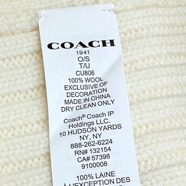 COACH コーチ 帽子 レディース メンズ ニット帽 1941 エンブ