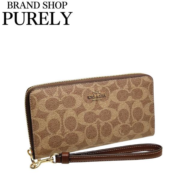 COACH コーチ　長財布　CW778 ブラウン　ラウンドジップ　新品未使用 COACH（コーチ） 国内発送 財布 レディース 長財布 シグネチャー