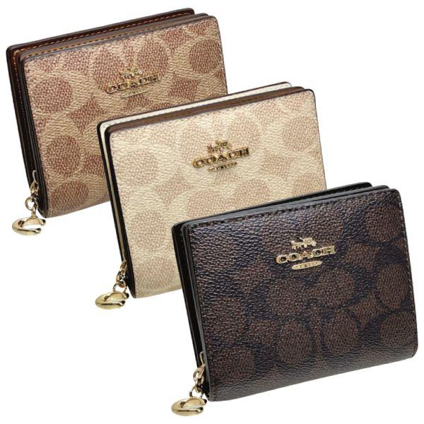 COACH（コーチ） 二つ折り財布 レディース 財布 シグネチャー スナップ