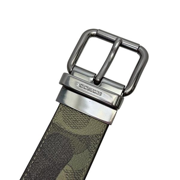 COACH 国内発送 コーチ ベルト メンズ 小物 38MM カモ プリント