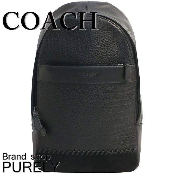 コーチ COACH バッグ メンズ ショルダーバッグ スリング パック ベースボールステッチ チャールズ パック F11236 QB/BK ブラック 送料無料｜purely