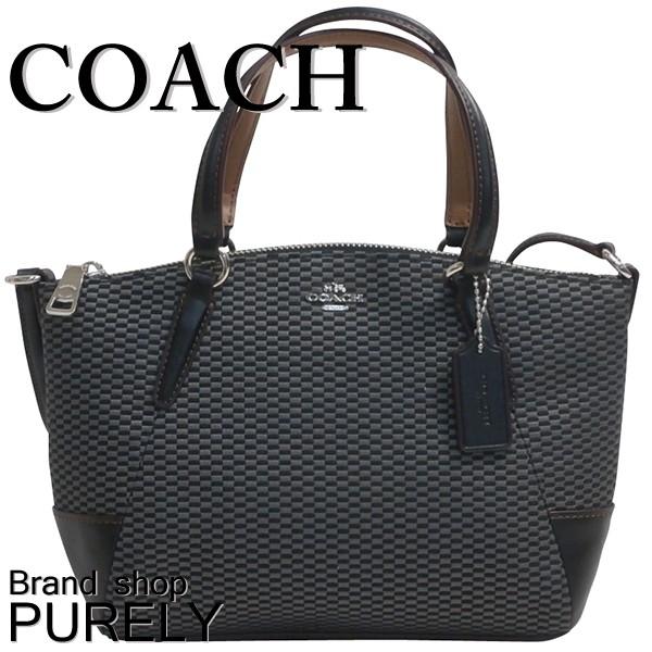 コーチ COACH バック ショルダーバッグ レディース レガシージャガード サッチェル F13524 SGYBK グレー×ブラック 送料無料｜purely