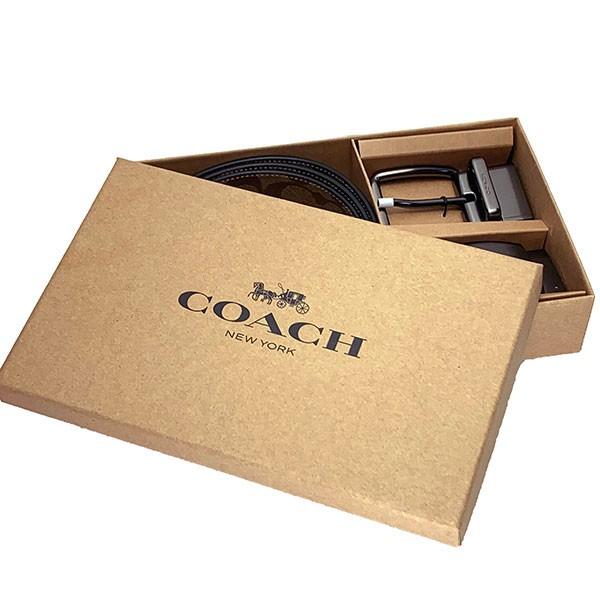 COACH 国内発送 コーチ ベルト メンズ シグネチャー セット