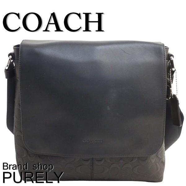 コーチ COACH 全品ポイント2倍バッグ メンズ ボディ バッグ シグネチャー レザー チャールズ スモール メッセンジャー ショルダー バッグ F28577 NIBLK ブラック｜purely