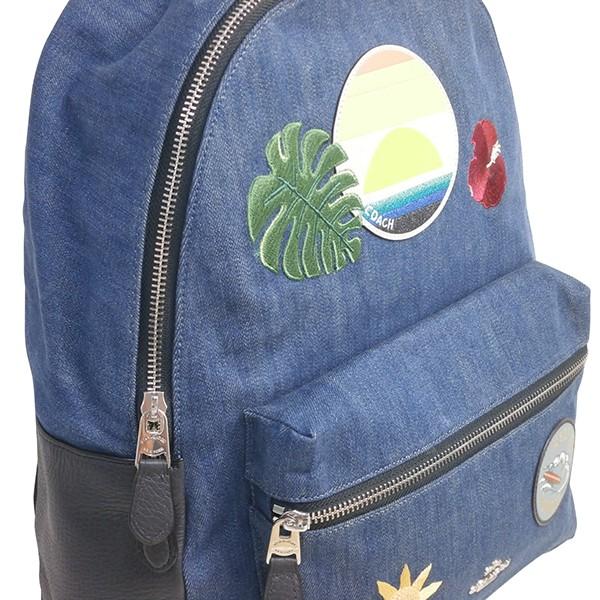 コーチ バッグ レディース 全品ポイント3倍 Coach リュック ブルーハワイ パッチ チャーリー バックパック F258 Svm64 デニムマルチ F258 Svm64 Purely Shop 通販 Yahoo ショッピング