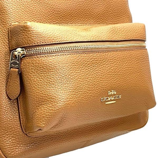 コーチ バッグ レディース COACH リュックサック ペブルド レザー ミディアム チャーリー バック パック F30550 IMLQD ライトサドル 送料無料｜purely｜05