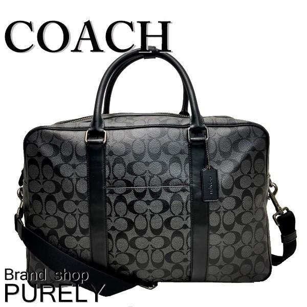 COACH ブラックボストンバッグ COACH（コーチ） ボストンバッグ 旅行かばん メンズ COACH 2Way レザー