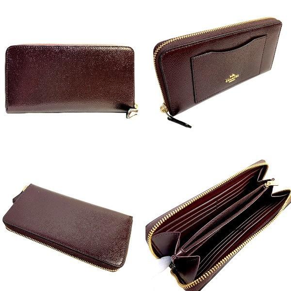 COACHコーチシグネチャー デボスド パテントレザー アコーディオン 長財布 COACH 国内発送 コーチ 財布 レディース デボスド シグネチャー