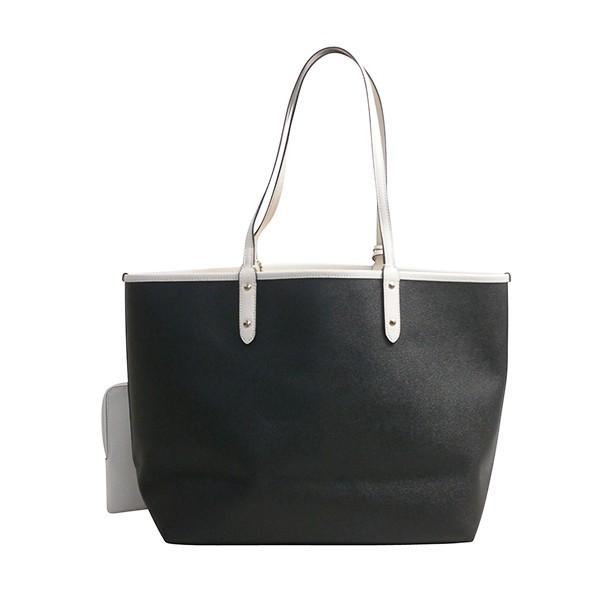 美品 COACH トートバッグ PVC ブラック リバーシブル F36609 COACH 国内発送 コーチ バッグ レディース トート リバーシブル