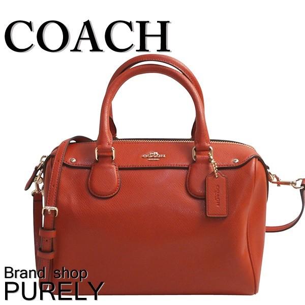 コーチ COACH バッグ レディース 2WAY バッグ 斜めがけ クロスグレイン レザー ベネット ミニ サッチェル F36624 IMEMK カーマイン 送料無料｜purely