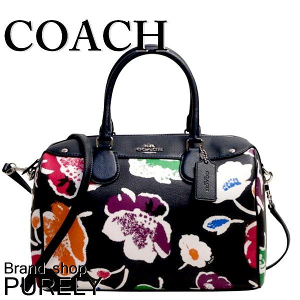 コーチ COACH バッグ レディース 2WAY バッグ 斜めがけ ワイルドフラワープリント ベネット サッチェル F37482 SVF98 レインボー マルチ｜purely