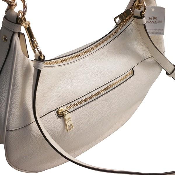 コーチ COACH ハンドバッグ レザー ロゴ オフホワイト F38250 極美品】COACH コーチ F38250 2WAY ショルダーバッグ ホワイト｜Yahoo