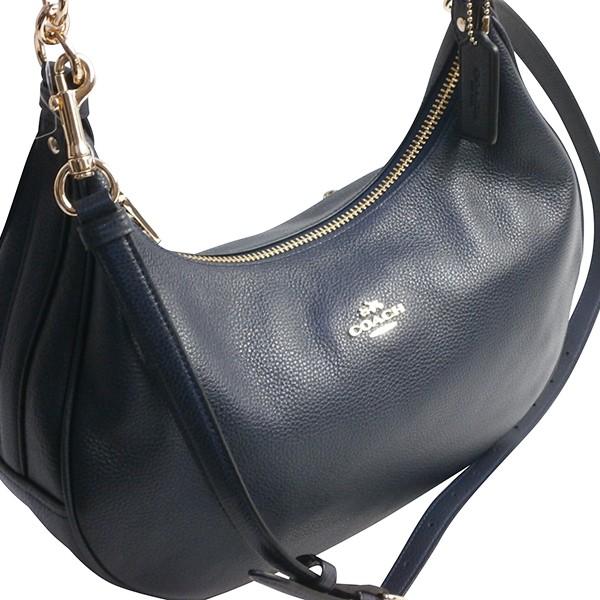 コーチ COACH バッグ レディース ショルダー バッグ 2WAY ペブルド レザー ハーレー EW ホーボー F38250 IMMID ミッドナイト 送料無料｜purely｜03