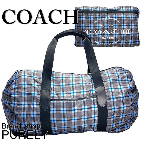 Coach 男女兼用 ボストンバッグ F バック アウトレット 折りたたみ 全品ポイント5倍 コーチ メンズ コーチ トラベル トラベル F Qbgrm グレーマルチ F Qbgrm Purely Shop