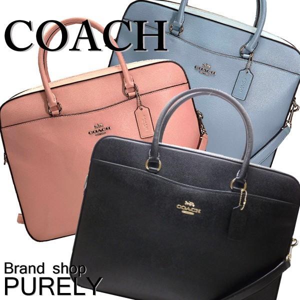 新品未使用 コーチ F39022 レザー ビジネスバッグ A4 PC 黒 保存袋 COACH（コーチ） 国内発送 バッグ レディース ビジネスバッグ レザー