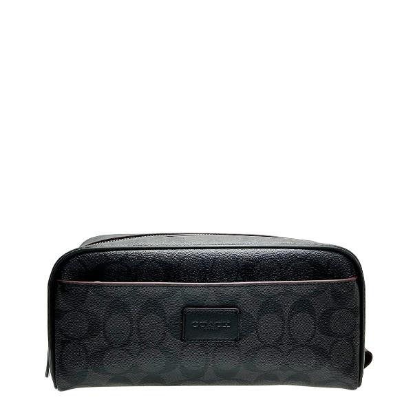 COACH コーチ　黒 ポーチ　新品タグ付き 即発】コーチ COACH 財布 レディース ポーチ ハンドポーチ