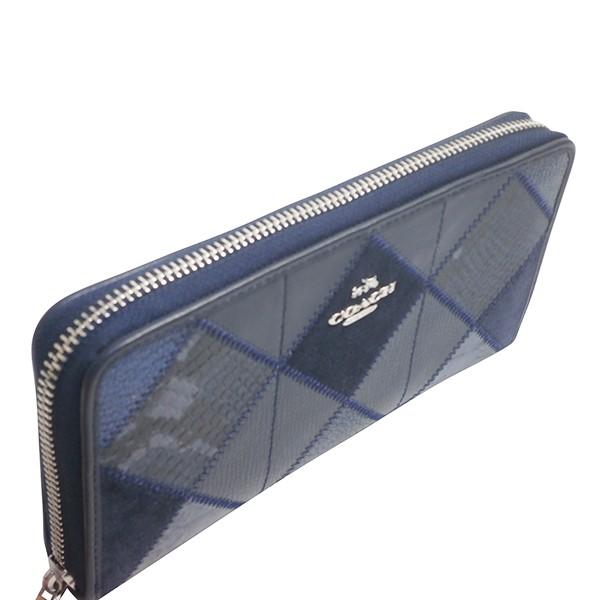 COACH コーチ 財布 レディース パッチワーク レザー アコーディオン 