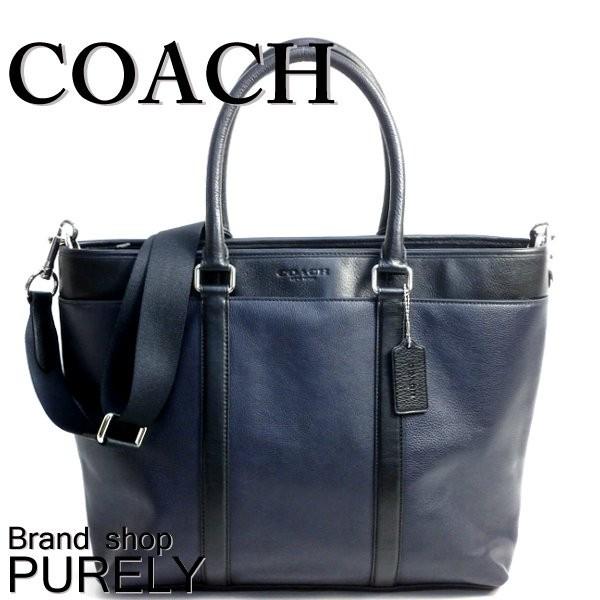 送料無料 コーチ Coach 全品ポイント2倍 バッグ メンズ 2way レザー ビジネス トート バッグ F Mq Bk ミッドナイトブルー ブラック F Mqbk Purely Shop 通販 Yahoo ショッピング