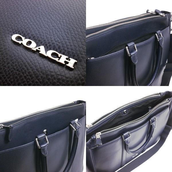 コーチ COACH バッグ メンズ ビジネスバッグ クロスグレイン レザー メトロポリタン トート バッグ F54775 MID ミッドナイト 送料無料｜purely｜03