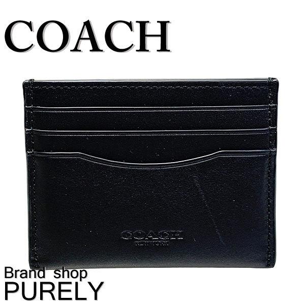 コーチ COACH 小物 メンズ スポーツカーフ レザー カードケース F57101 BLK ブラック 送料無料｜purely