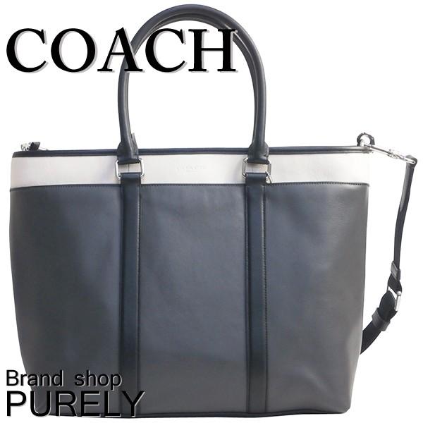 コーチ COACH バック トートバッグ メンズ レザー F57568 LLY 黒 コーチ COACH 送料無料｜purely