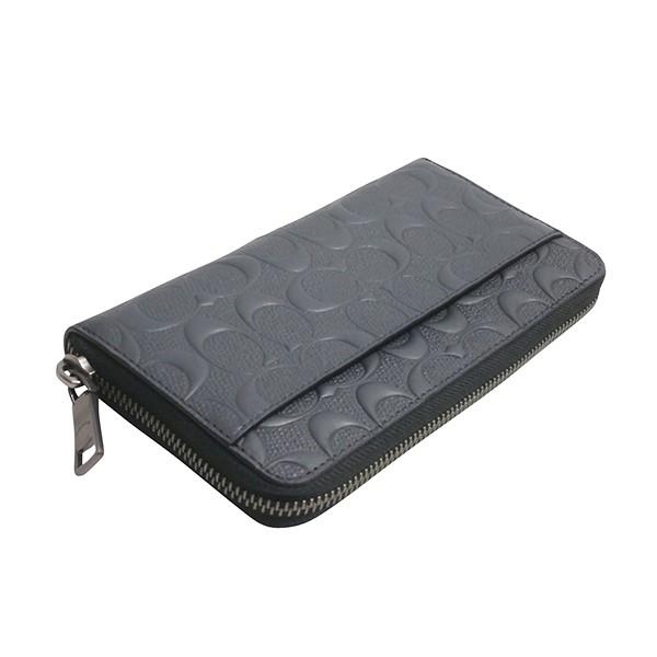 COACH コーチ 財布 メンズ シグネチャー クロスグレイン レザー  