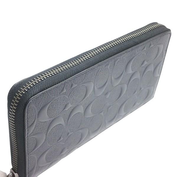 COACH コーチ 財布 メンズ シグネチャー クロスグレイン レザー  