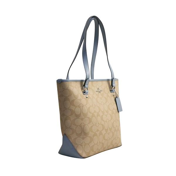 【正規品】COACH コーチ シグネチャー ジップ トートバッグ F58294 COACH（コーチ） 国内発送 バッグ レディース シグネチャー ジップ