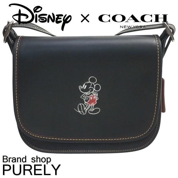 専門店では ショルダーバッグ バック 全品ポイント2倍 Coach コーチ あすつく 正規品 新品 アウトレット Coach コーチ レディース ブラック Qb Bk F サドルバッグ ミッキー パトリシア コーチ ディズニー バッグ