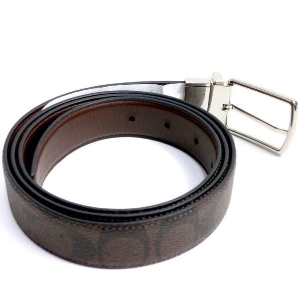 COACH（コーチ） 国内発送 ベルト メンズ シグネチャー リバーシブル