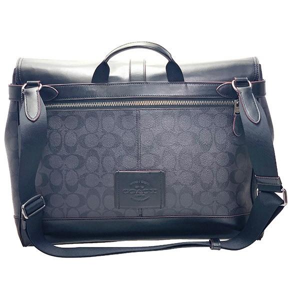 コーチ バッグ メンズ COACH ショルダーバッグ シグネチャー ハドソン メッセンジャー F67330 JIO79 ブラック×オックス