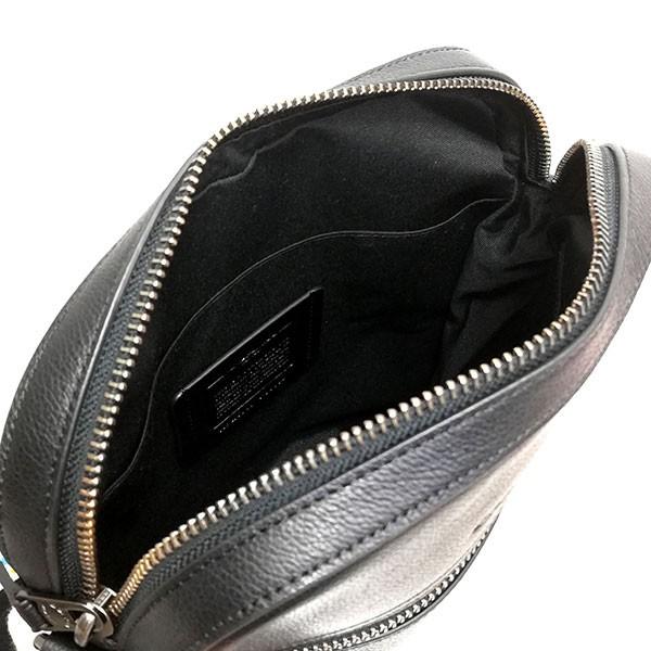COACH コーチ　スムースカーフレザー ヒューストン　ショルダーバッグ　黒 COACH 国内発送 コーチ バッグ メンズ ショルダーバッグ
