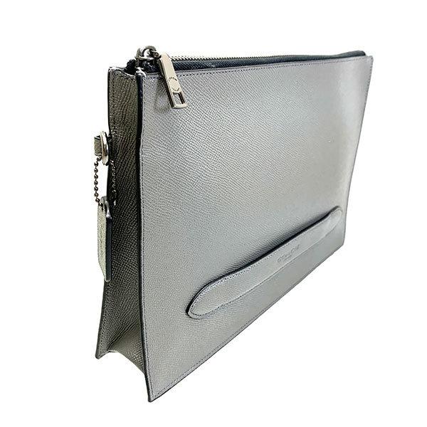 予約販売品 Coach 全品ポイント2倍 メンズ ポーチ コーチ あすつく 正規品 新品 アウトレット Coach コーチ セカンドバッグ ヘザーグレー Qbhgr F ポーチ ストラクチャード レザー バッグ Meorboston Org