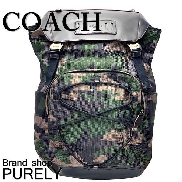 コーチ バッグ メンズ COACH リュックサック ピクセル カモフラージュ テイレン バックパック F68985 QBNI4 ダークグリーンマルチ 送料無料｜purely