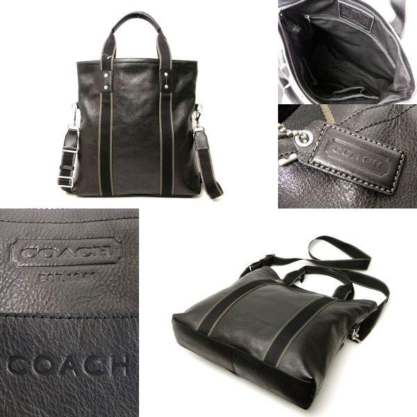 COACH コーチ F70558 2WAYレザートート ビジネスバッグ ブラック COACH（コーチ） 国内発送 バッグ メンズ レザー 2WAY トートバッグ