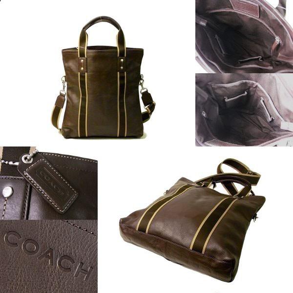COACH（コーチ） 国内発送 バッグ メンズ レザー 2WAY トートバッグ
