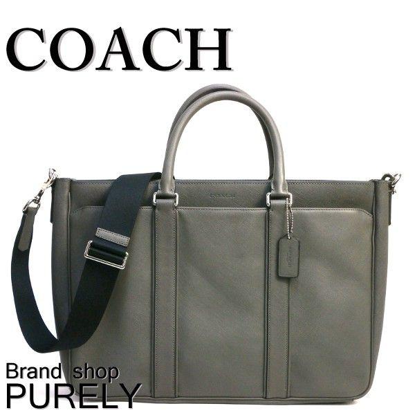 コーチ COACH メンズ ビジネス バッグ 2WAY レキシントン サフィアーノ メトロポリタン トート F71252-SVSTL スティール 送料無料｜purely