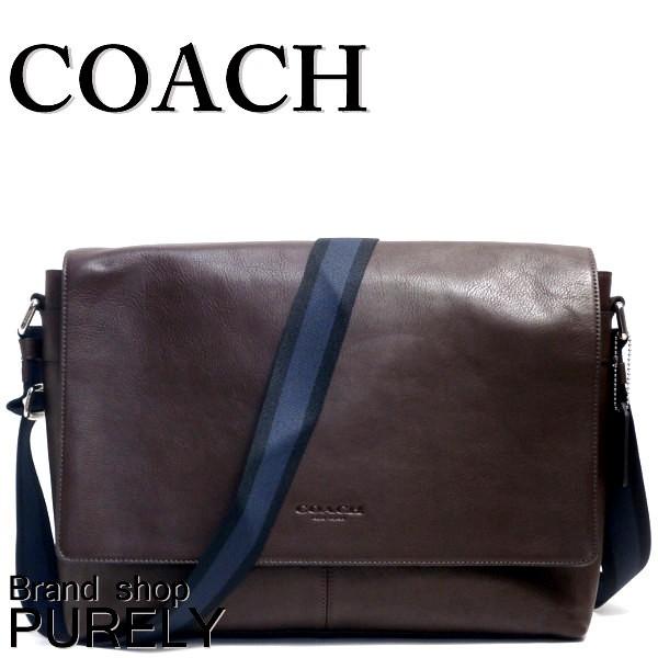 コーチ COACH バッグ メンズ サリバン スムース レザー メッセンジャー ショルダーバッグ F71726 MAH マホガニー 送料無料｜purely