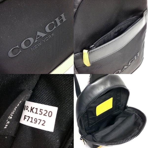 コーチ COACH バッグ メンズ ショルダーバッグ  ボディ バッグ ナイロン キャンパス パック F71972 BLK ブラック 送料無料｜purely｜03